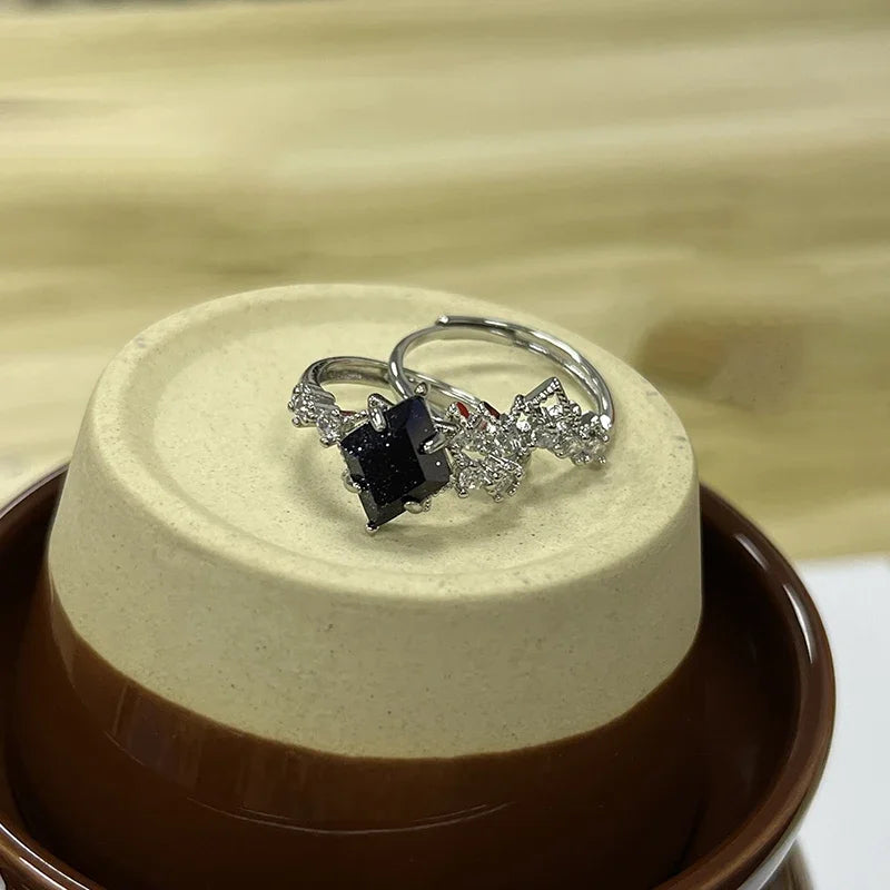 EGO Celestial Bonds Ring Female Silver and purple